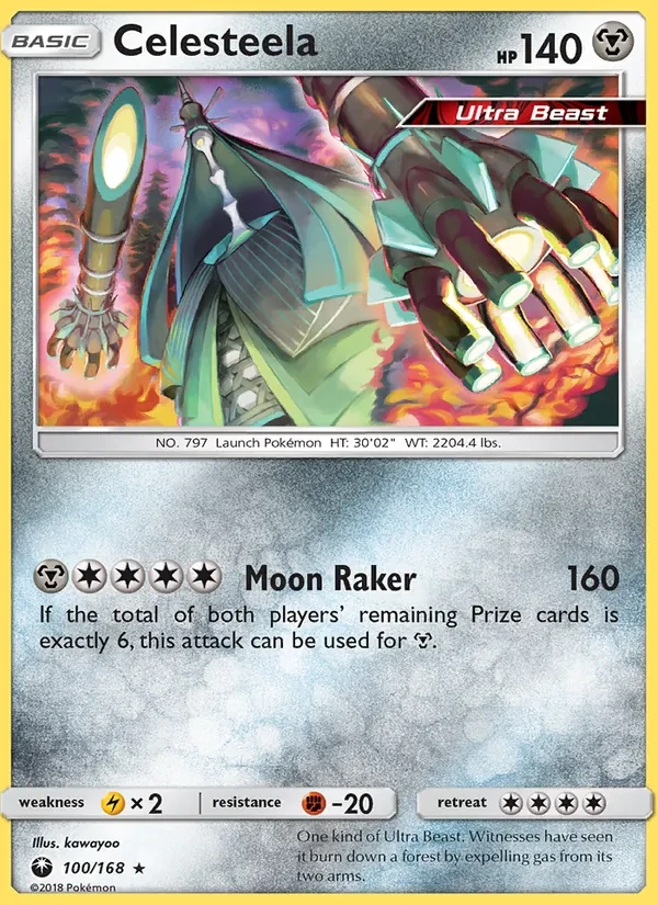 Celesteela 100/168 Celestial Storm Pokémon card