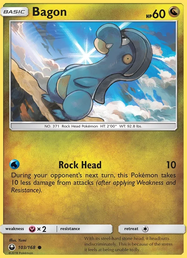 Bagon 103/168 Celestial Storm Pokémon card