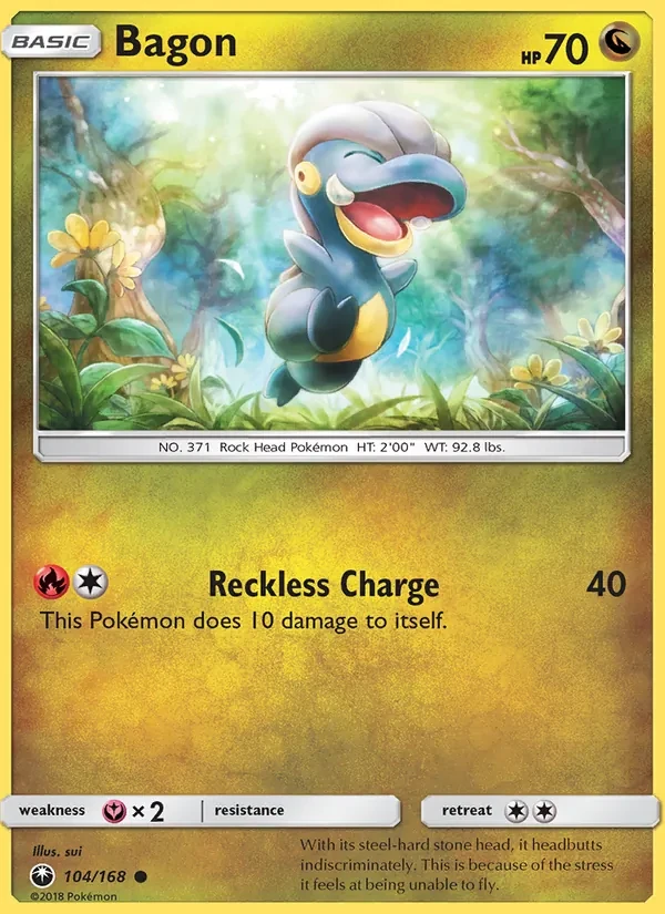 Bagon 104/168 Celestial Storm Pokémon Karte