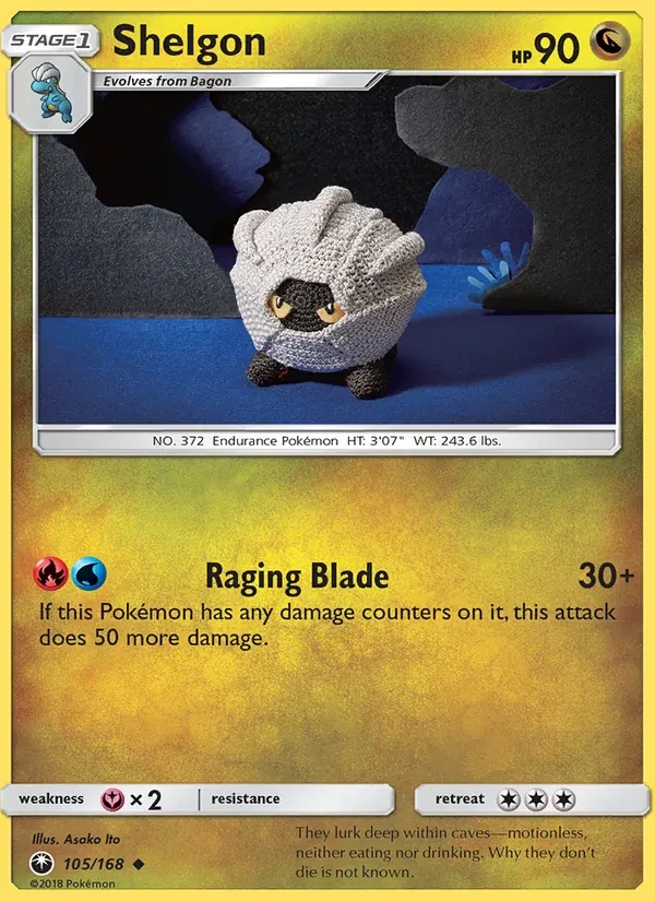 Shelgon 105/168 Celestial Storm Pokémon card