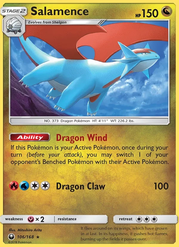 Salamence 106/168 Celestial Storm Pokémon card