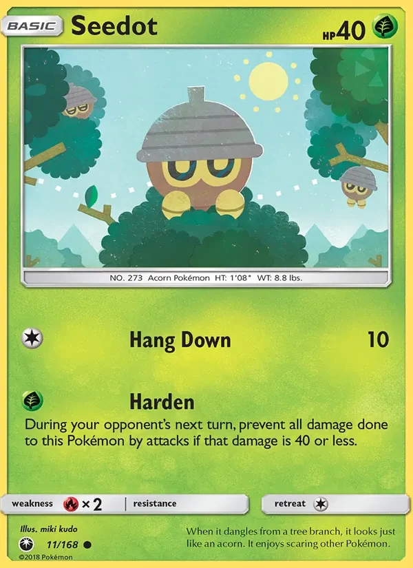 Seedot 11/168 Celestial Storm Pokémon card
