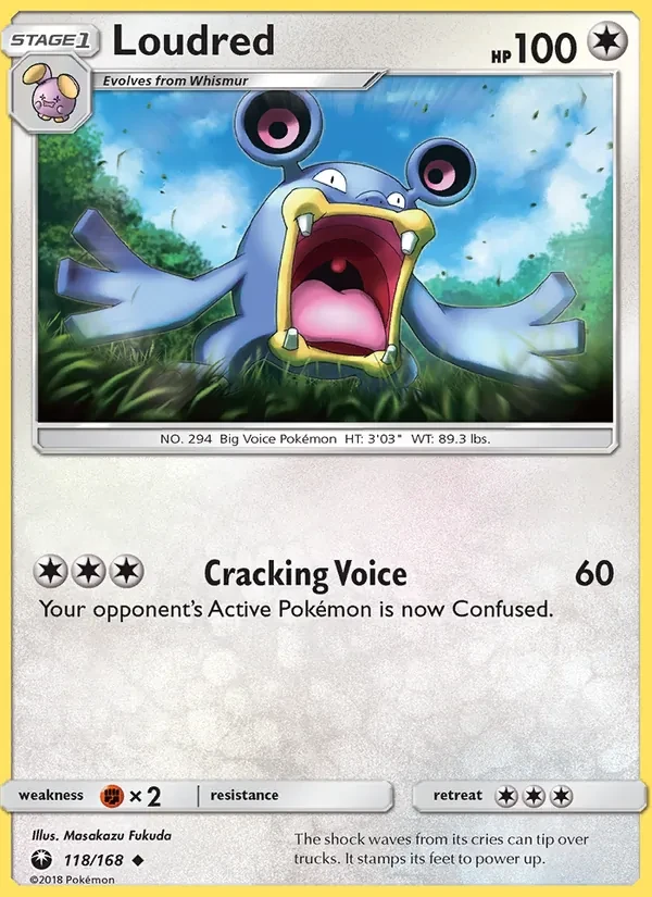 Loudred 118/168 Celestial Storm Pokémon card