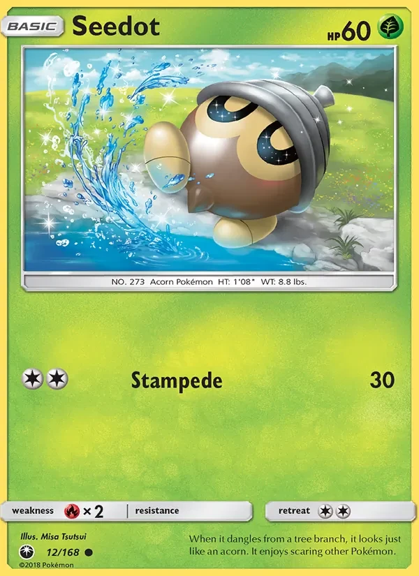 Seedot 12/168 Celestial Storm Pokémon card