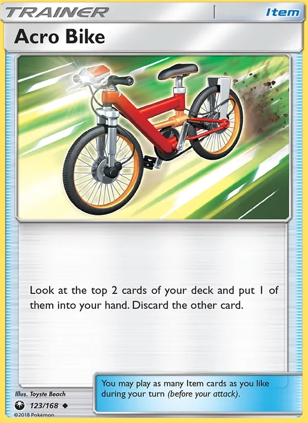 Acro Bike 123/168 Celestial Storm Pokémon card