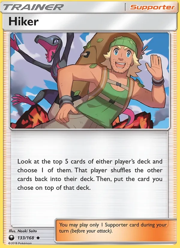 Hiker 133/168 Celestial Storm Pokémon card