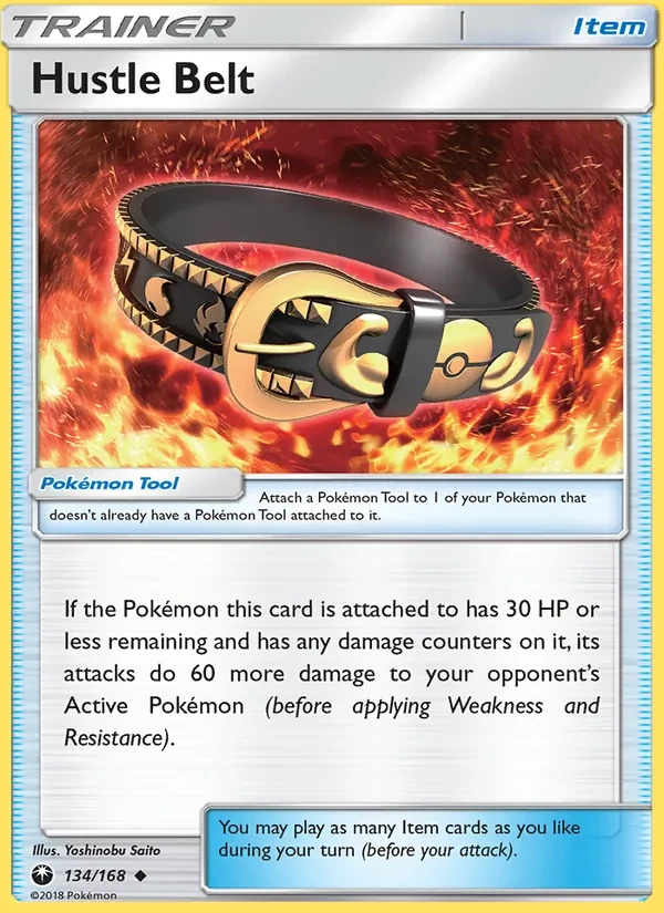 Hustle Belt 134/168 Celestial Storm Pokémon card