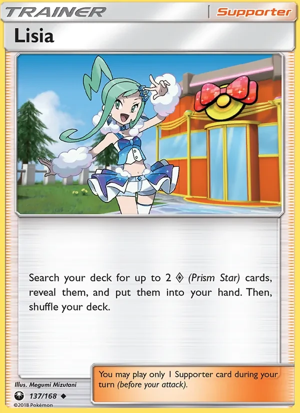 Carta Pokémon Lisia 137/168 Celestial Storm