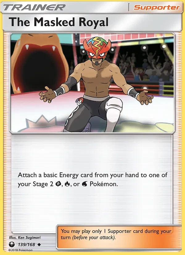 The Masked Royal 139/168 Celestial Storm Pokémon card