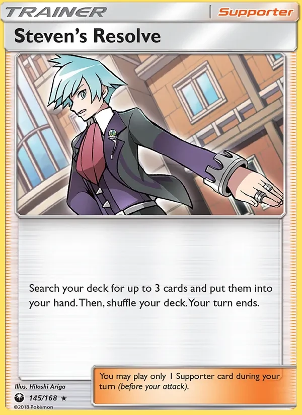 Steven’s Resolve 145/168 Celestial Storm Pokémon card