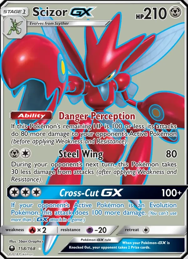 Scizor GX 158/168 Celestial Storm Pokémon card