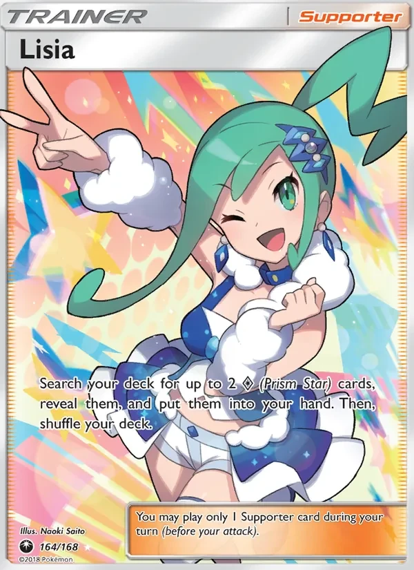 Lisia 164/168 Celestial Storm Pokémon card