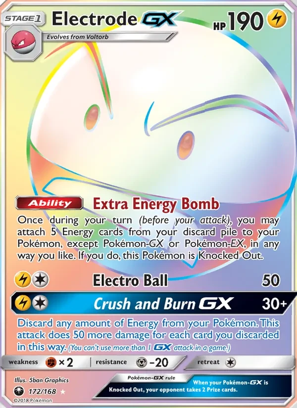 Electrode GX 172/168 Celestial Storm Pokémon card