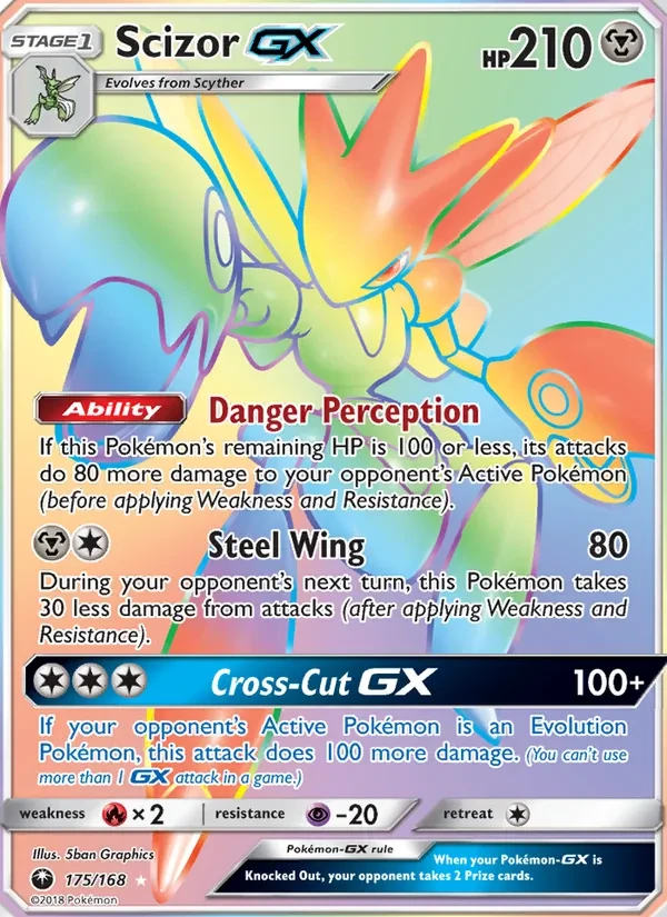 Scizor GX 175/168 Celestial Storm Pokémon card