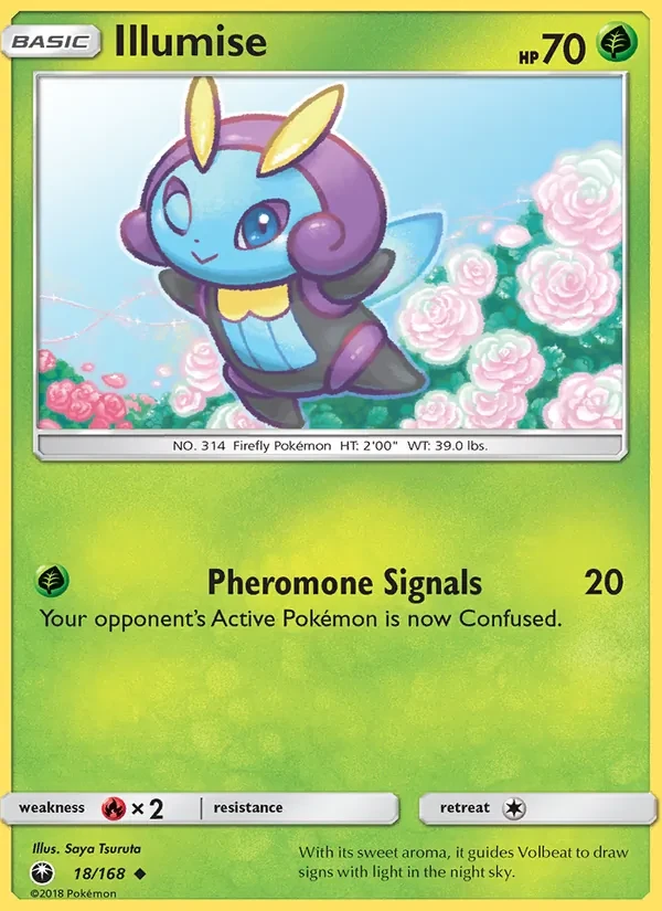 Illumise 18/168 Celestial Storm Pokémon card
