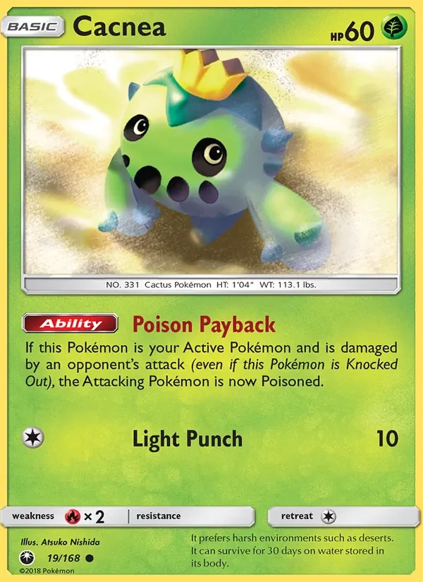 Cacnea 19/168 Celestial Storm Pokémon Karte