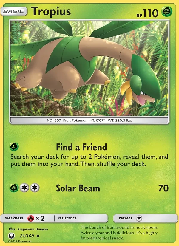 Tropius 21/168 Celestial Storm Pokémon Karte