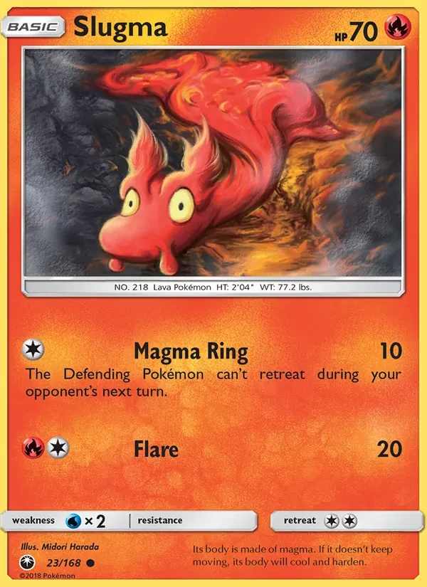 Slugma 23/168 Celestial Storm Pokémon card