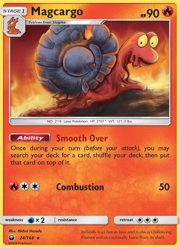 Magcargo 24/168 Celestial Storm Pokémon Karte