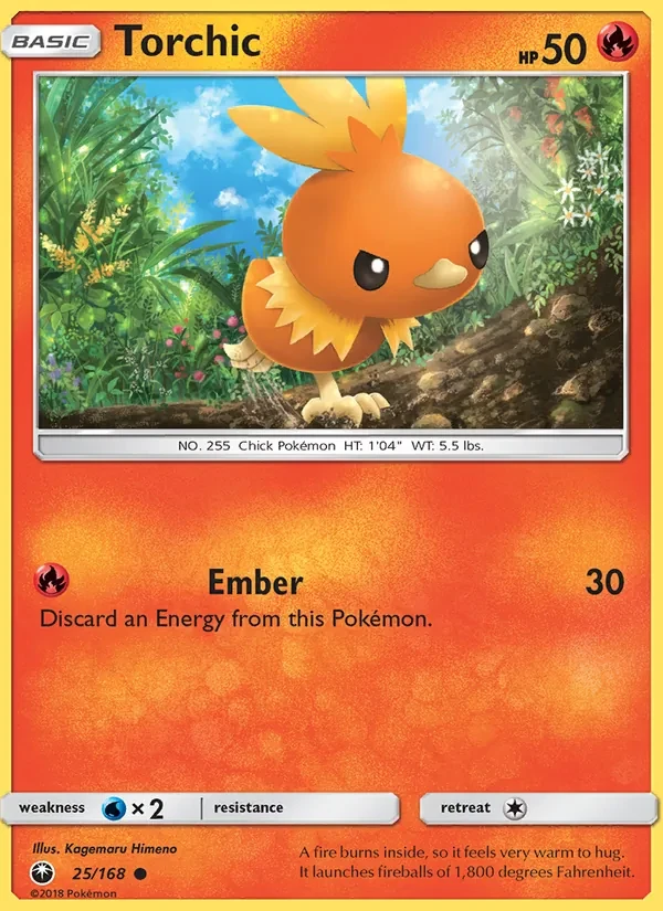 Torchic 25/168 Celestial Storm Pokémon Karte