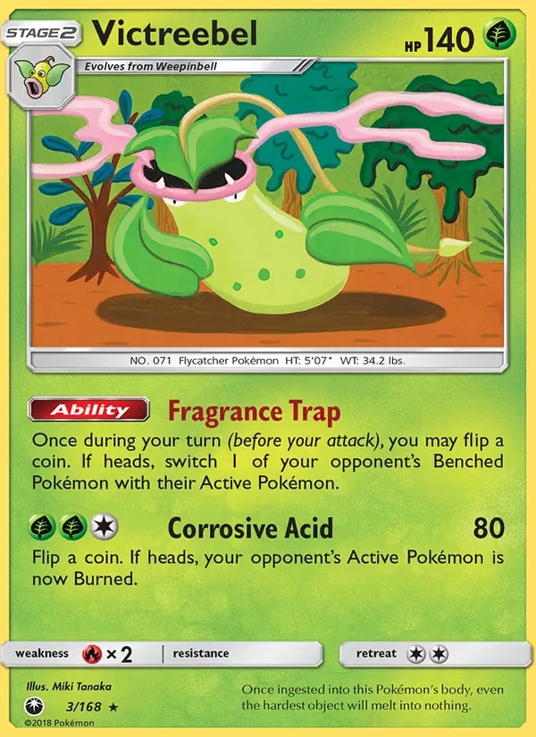 Victreebel 3/168 Celestial Storm Pokémon card