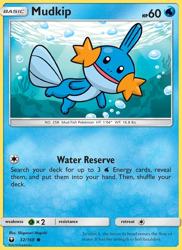Mudkip 32/168 Celestial Storm Pokémon card