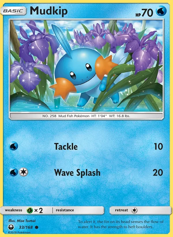 Mudkip 33/168 Celestial Storm Pokémon Karte