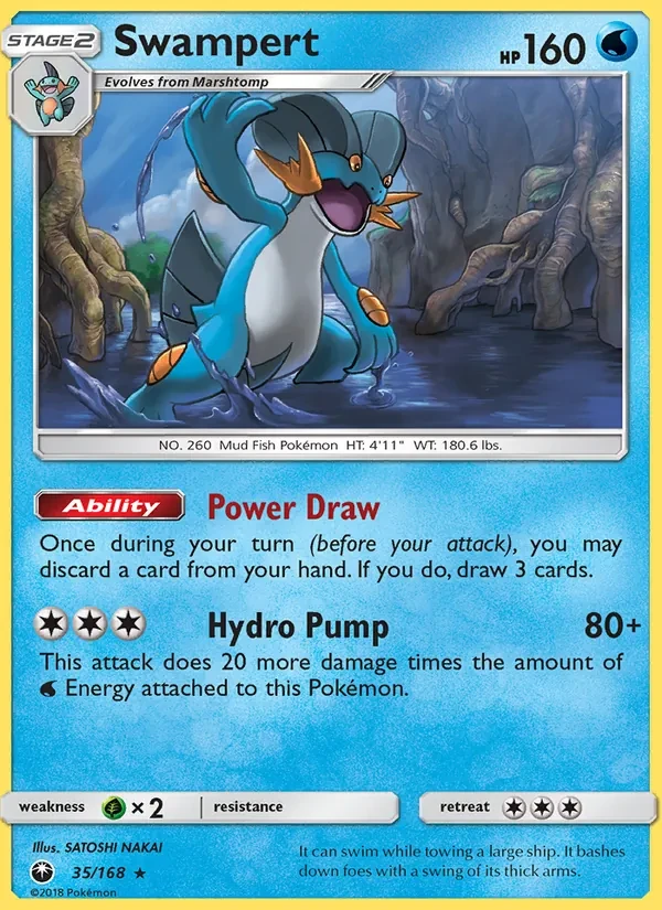 Swampert 35/168 Celestial Storm Pokémon Karte