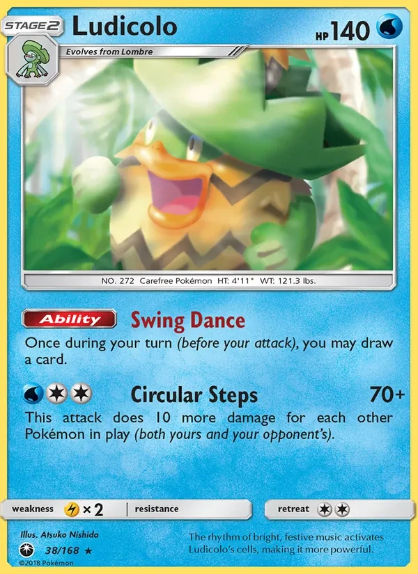 Ludicolo 38/168 Celestial Storm Pokémon card