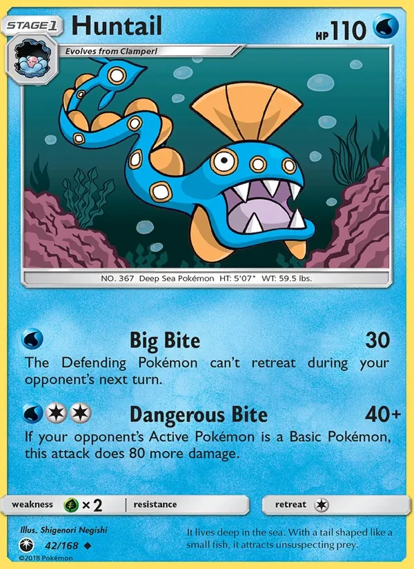 Huntail 42/168 Celestial Storm Pokémon Karte