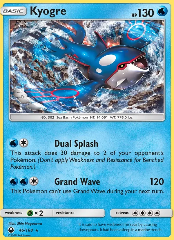 Kyogre 46/168 Celestial Storm Pokémon card