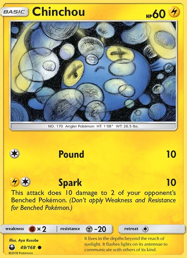 Carta Pokémon Chinchou 49/168 Celestial Storm