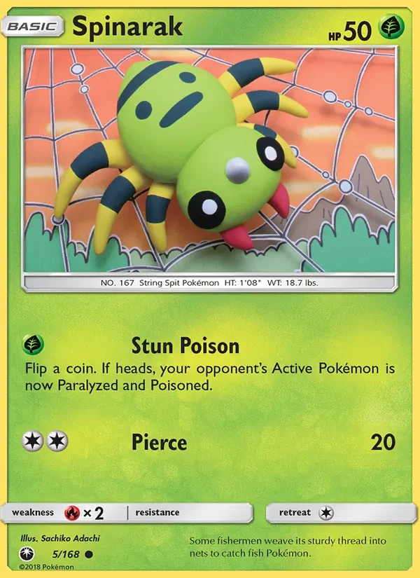 Spinarak 5/168 Celestial Storm Pokémon card