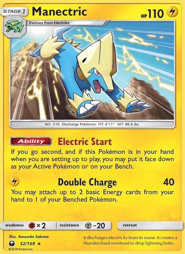 Manectric 52/168 Celestial Storm Pokémon card