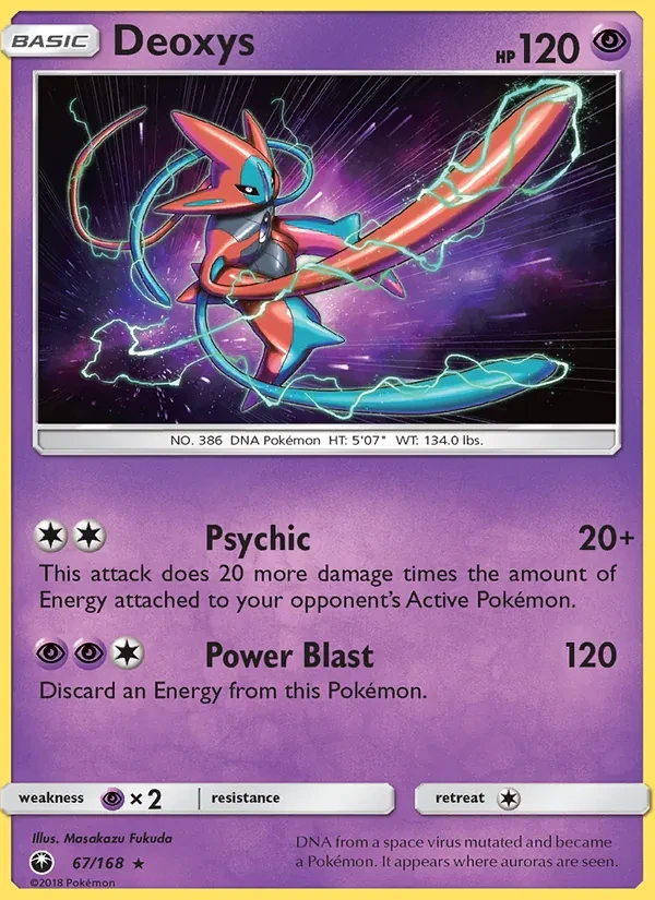 Deoxys 67/168 Celestial Storm Pokémon card