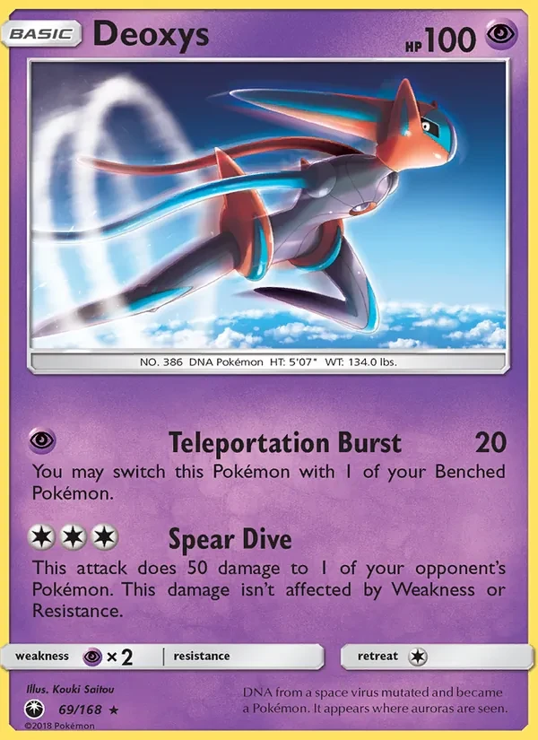 Deoxys 69/168 Celestial Storm Pokémon card