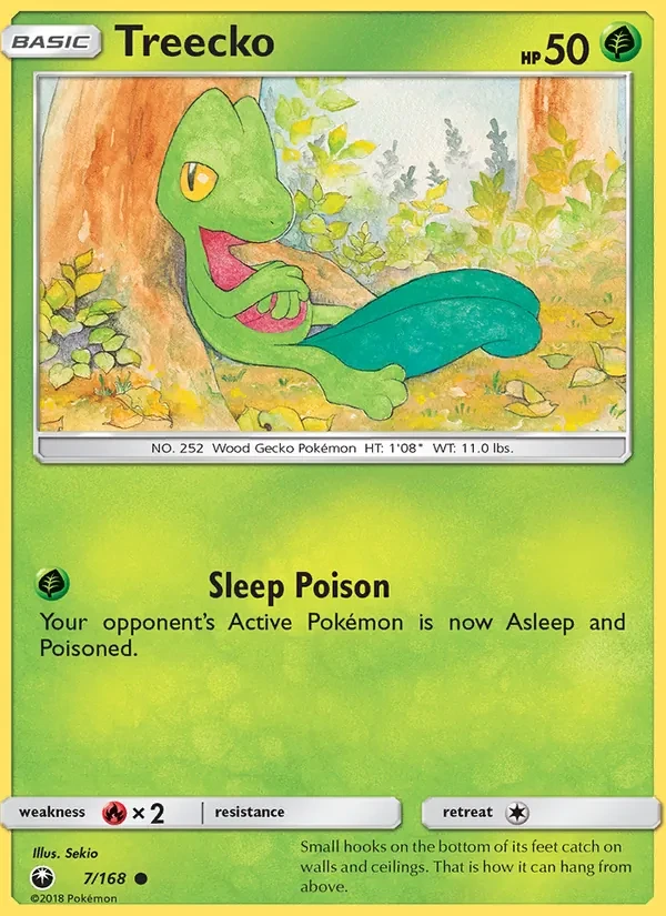 Treecko 7/168 Celestial Storm Pokémon card