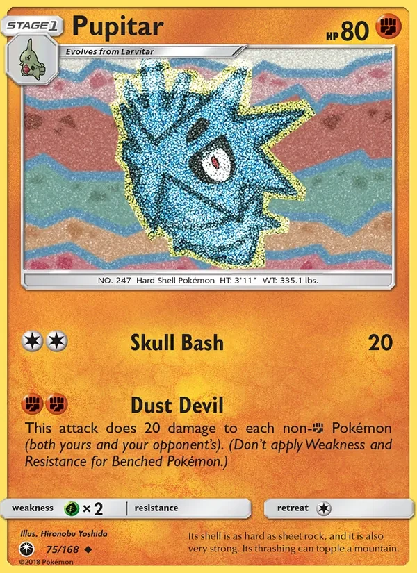 Pupitar 75/168 Celestial Storm Pokémon card