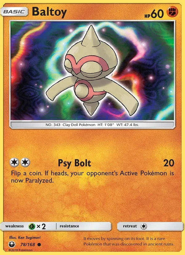Baltoy 78/168 Celestial Storm Pokémon Karte