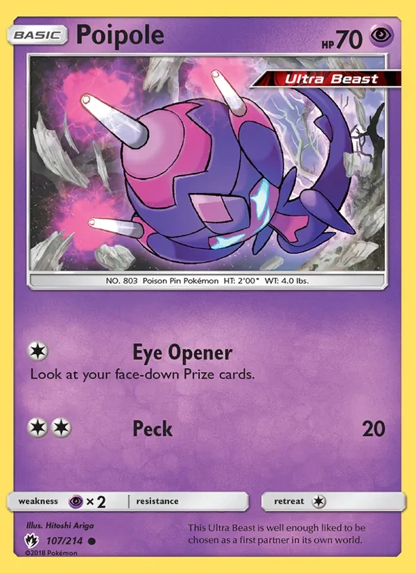 Poipole 107/214 Lost Thunder Pokémon card