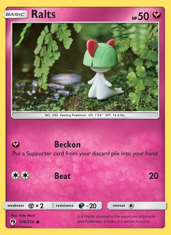 Ralts 139/214 Lost Thunder Pokémon kaart