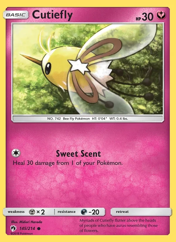 Cutiefly 145/214 Lost Thunder Pokémon card
