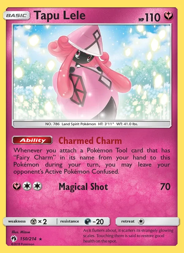 Carta Pokémon Tapu Lele 150/214 Lost Thunder
