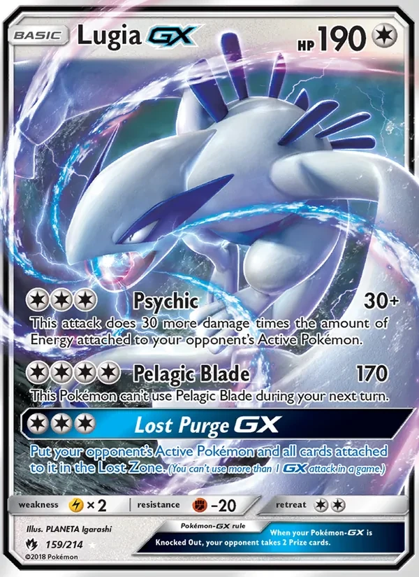 Lugia GX 159/214 Lost Thunder Pokémon card