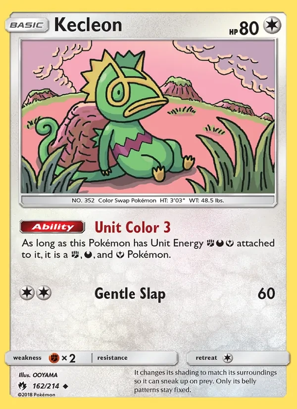 Kecleon 162/214 Lost Thunder Pokémon card