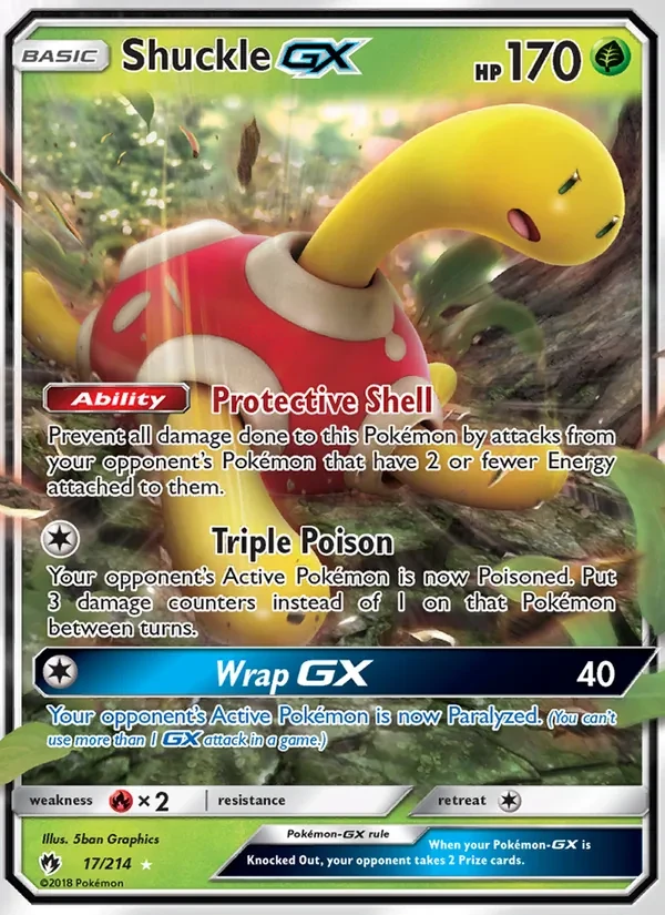Shuckle GX 17/214 Lost Thunder Pokémon card