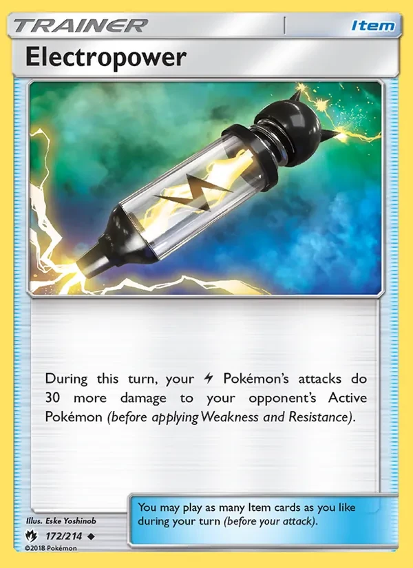 Electropower 172/214 Lost Thunder Pokémon card