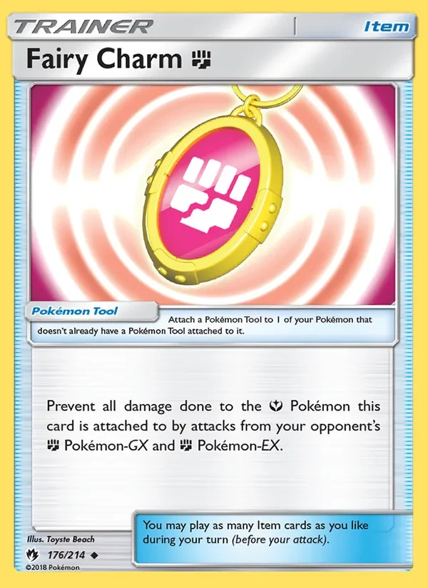 Fairy Charm Fighting 176/214 Lost Thunder Pokémon card