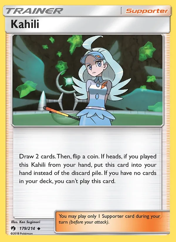 Kahili 179/214 Lost Thunder Pokémon card