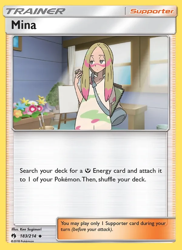 Mina 183/214 Lost Thunder Pokémon card